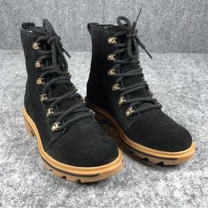Sorel Black and Tan Combat Boots